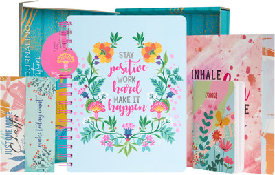 Doodle Start Anytime of the Year B5 Planner/Organizer Ruled 268 Pages(Happiness Mantra)
