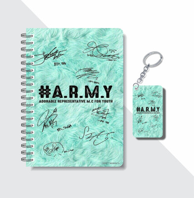 craft maniacs BTS 2023 NOTEBOOK COLLECTION A5 Notebook RULED 160 Pages(White)