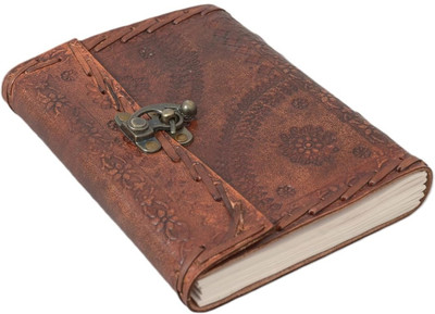 RAJASTHANI HAAT AND CRAFT handcrafted Regular Diary unruled 200 Pages(Brown)