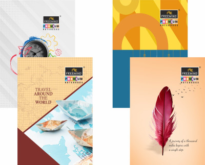 FREEMIND notebook Regular Notebook Single Line 24x18 120 Pages(Multicolor, Pack of 6)