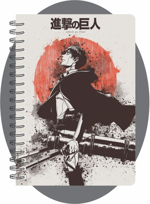 craft maniacs ATTACK ON TITANS COLLECTION A5 Notebook RULED 160 Pages(Multicolor)
