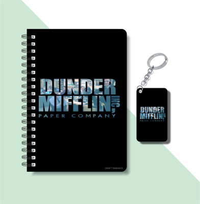 craft maniacs OFFICE SITCOM 2023 DIARY & KEYCHAIN A5 Notebook RULED 120 Pages(Multicolor)