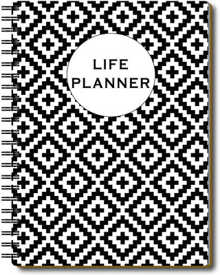 Nourish Life A5 Planner/Organizer Ruled 220 Pages(IKATBLACK)