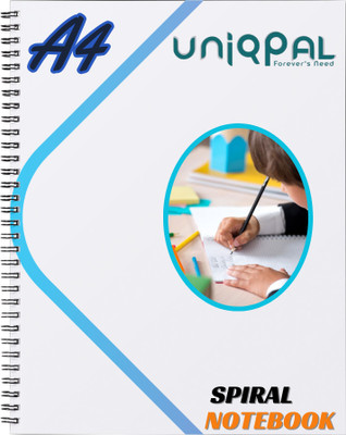 UNIQPAL SET OF 1 A4 Notebook RULED 200 Pages(Multicolor)