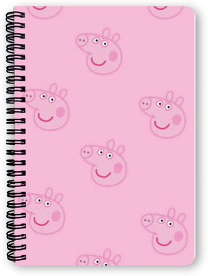 Goku Ki Dukan Peppa Pig School Notebook |Free Stickers A5 Diary Unruled 150 Pages(Mulitcolour)