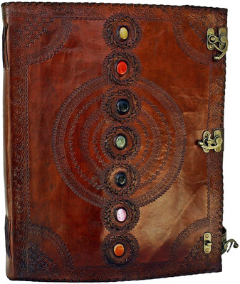 Prathak Exports Handmade Leather Diary A2 Diary Plain 100 Pages(Brown)