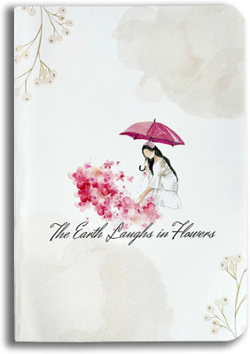 InkChalk Writing Notebook | LaughsInFlowers | A5 - Ruled Notebook A5 Notebook Ruled 192 Pages(White)