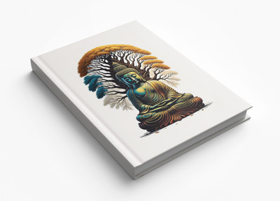 AccuPrints Buddha hardbound Diary A5 Diary Ruled 200 Pages(Multicolor)