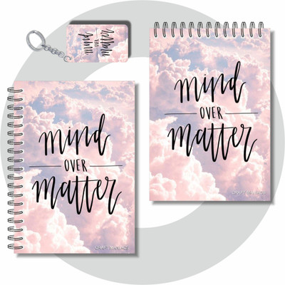 craft maniacs 2025 NOTEBOOKS A6 Diary UNRULED 100 Pages(Red, Pack of 2)
