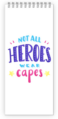 TimeWise Todo List Note Pad Regular Note Pad Unruled 60 Pages(Heroes)