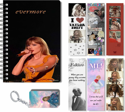 craft maniacs 2023 TAYLOR DIARY + TWO FREEBIE COLLECTION A5 Notebook RULED 160 Pages(Multicolor)