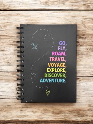 APNISTATIONERY Freedom Notebook Spiral A5 Diary A5 Diary 100 Pages(Black, White, Grey)