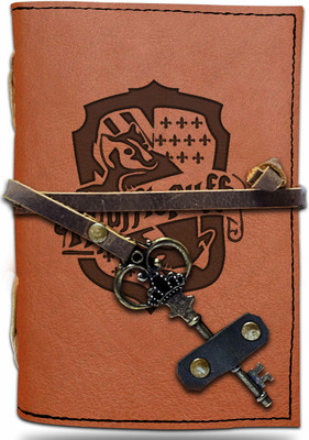 DI-KRAFT Handmade Classic Design Printed A6 Diary Unruled 150 Pages(Brown 8)