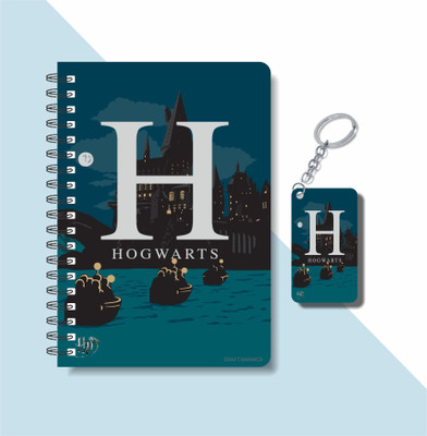 craft maniacs HARRY POTTER COLELCTION A5 Notebook RULED 160 Pages(Black, White)