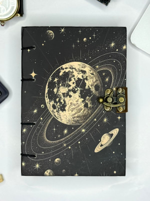 ALBILA HANDICRAFTS na A5 Diary Unruled 200 Pages(Black)