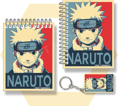craft maniacs ITACHI UCHIHA A6 NOTEBOOKS A6 Notebook UNRULED 100 Pages(Multicolor)