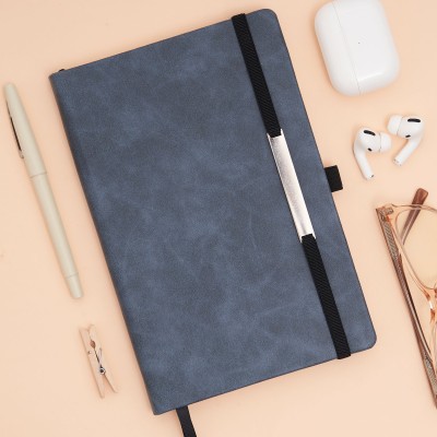 DOODLE CONNECT Executive Diary A5 Notebook Ruled 192 Pages(Myer - Blue)