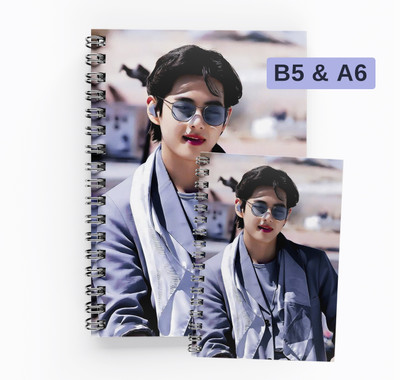 RJPRINTS BTS B5 Notebook Unruled 160 Pages(Blue)