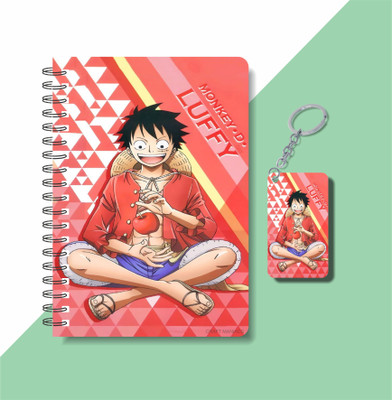 craft maniacs 2023 MONEY D LUFFY COLLECTION A5 Notebook RULED 160 Pages(DIARY + KEYCHAIN)