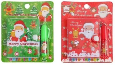 Prezzie Villa Xmas Mini Diary Ruled 40 Pages(Multicolor, Pack of 2)