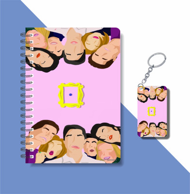 craft maniacs FRIENDS 2024 COLLECTION A5 Diary RULED 160 Pages(Brown)