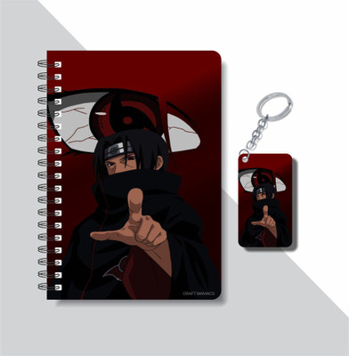 craft maniacs ITACHI UCHIHA COLLECTION A5 Diary RULED 160 Pages(White)