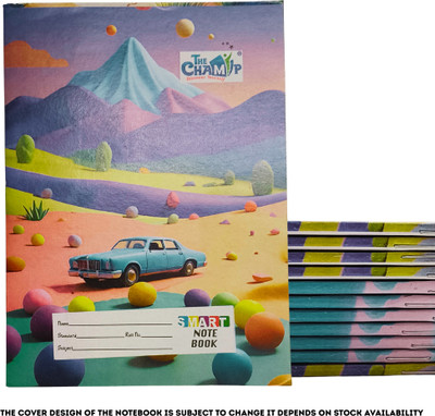 Subhash Stationery The Champ A5 Notebook Rulled 84 Pages(Multicolor, Pack of 12)