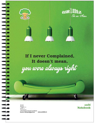 amblitz Spiral Notebook A4 Diary Ruled 600 Pages(Multicolor)