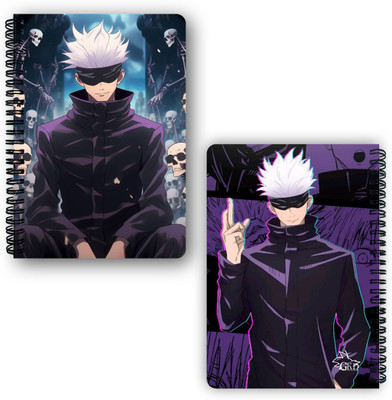 Goku Ki Dukan Jujutsu Kaisen Notebook Gojo Itadori A5 Diary Unruled 150 Pages(Mulitcolour)