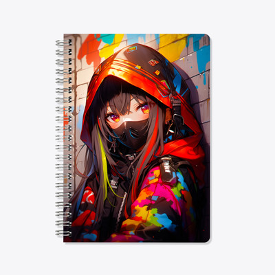 Bhamra Trader Spiral Diary Wiro A5 Diary UnRuled 140 Pages(Multicolor)