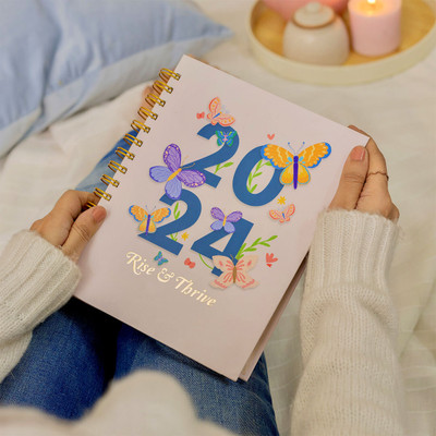 The Messy Corner Rise & Thrive A5 Planner/Organizer Ruled 245 Pages(Multicolor)