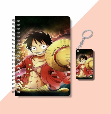 craft maniacs 2023 MONEY D LUFFY COLLECTION A5 Notebook RULED 160 Pages(DIARY + KEYCHAIN)