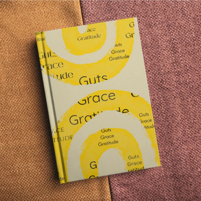 JOTANDGROW Guts Grace Gratude- 2-in-1 Meeting Diary & Productivity Journal that saves time A5 Journal ruled 192 Pages(Yellow, White)