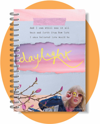 craft maniacs TAYLOR SWIFT COLLECTION A5 Diary RULED 160 Pages(White)