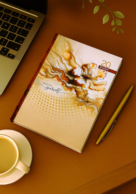 Excel Designer Cover Hardbound Diary with Sunday Half Pages Regular Diary 2026 Ruled (Cover Color may be Different) 344 Pages(Brown)