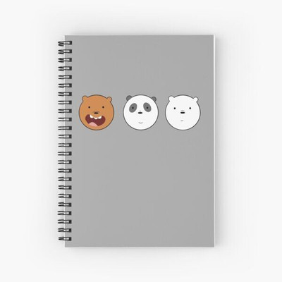 craft maniacs BARE BEARS 2023 COLLECTION A5 Notebook RULED 160 Pages(Multicolor)
