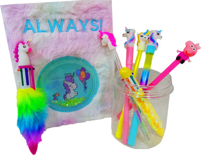 poksi Combo A5 Gift Set Ruled 100 Pages(Multicolor, Pack of 8)