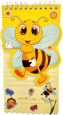 AuM Honey Bee Notepad Regular Note Pad Rulled 80 Pages(Yellow)