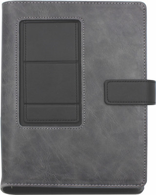 VIVA Mobinox B5 Ringbinder Notebook Mobile Stand, 6 Ring Mechanism 80 GSM B5 Organizer Ruled 200 Pages(Grey)