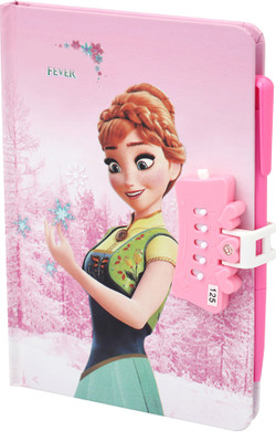TECHNOCHITRA Amazing Frrozan Printed Diary with Number Lock Regular Gift Set SINGLE 100 Pages(Multicolor)