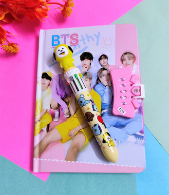 Paper Bear BT21 Regular Diary Designer 80 Pages(Pink, Pack of 2)