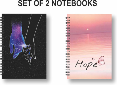 ROT RIX combo of 2 Notebooks A5 Diary Ruled 144 Pages(Multicolor, Pack of 2)
