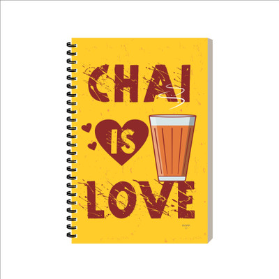 ESCAPER Tea Lover Diary A5 Diary Ruled 160 Pages(Chai Is Love)