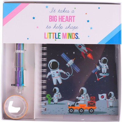 Tinker Squad Cute Space Diary with Pen Set Notebook for Kids Boys & Girls | Cute Dairy Set Regular Notebook Ruled 70 Pages(Multicolor, Pack of 3)
