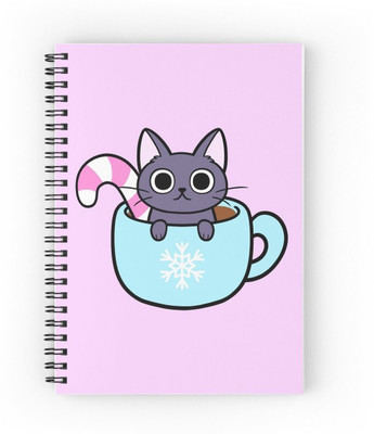 craft maniacs 2024 CAT COLLECTION A5 Notebook RULED 160 Pages(Multicolor)