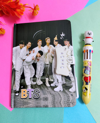 Paper Bear BT21 Regular Diary Designer 80 Pages(Black, Pack of 2)