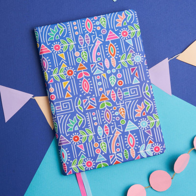 Doodle Soft Foam Padded Undated A5 Notebook Ruled 160 Pages(Vibrant Verse)