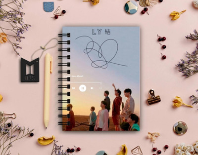 craft maniacs BTS 2023 NEW DIARY COLLECTION A5 Notebook RULED 160 Pages(White)