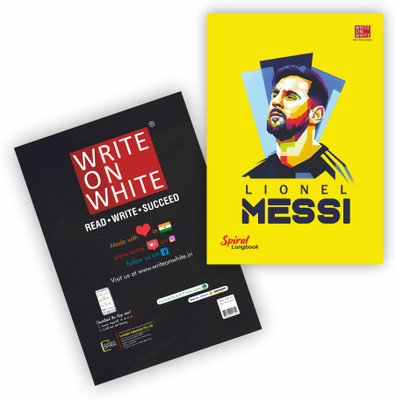 WRITE ON WHITE SPORTS EDITION OF 2 SPIRAL COMBO + 1 DIARY FREE GIFT A4 Notebook RULLED 200 Pages(Multicolor) WRITE ON WHITE SPORTS EDITION OF 2 SPIRAL COMBO + 1 DIARY FREE GIFT A4 Notebook RULLED 200 Pages(Multicolor)