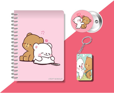 craft maniacs MILK & MOCHA COLLECTIONN A5 Diary RULED 160 Pages(Multicolor)